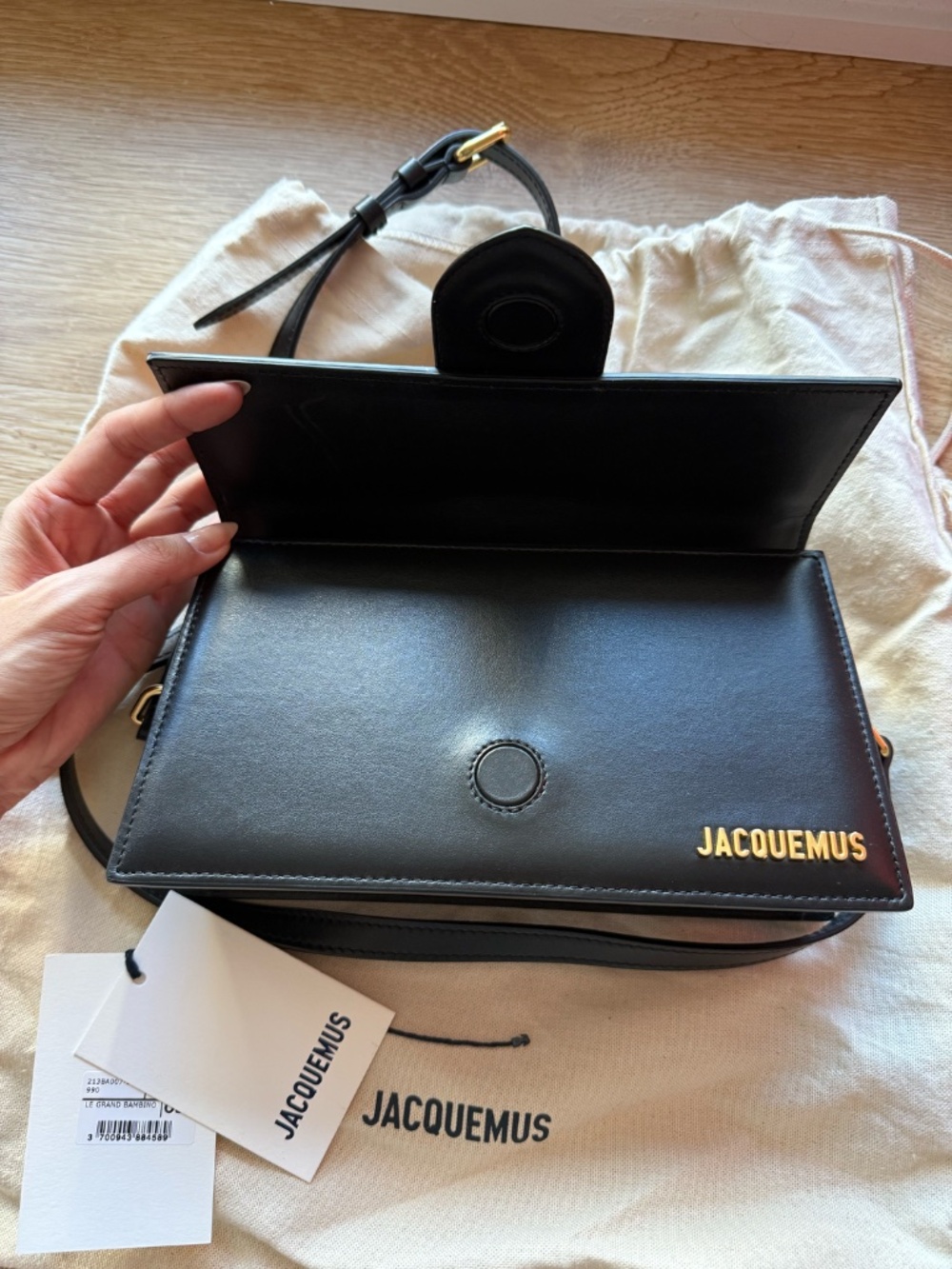 Jacquemus Le Grand Bambino Handbag, Black - Picture 5 of 6